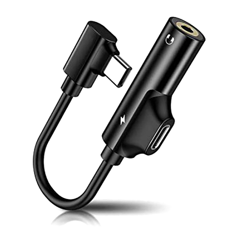 USB C DAC Adapter 2 In 1 Type C To 3.5 Earphone Adapter Audio Type-c ...