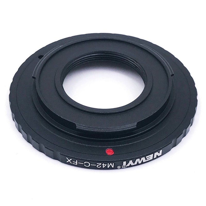 Newyi m42-c-fx dual-purpose mount adapter ring metal for m42 lens / c-mount lens to fujifilm x-mount camera accessory