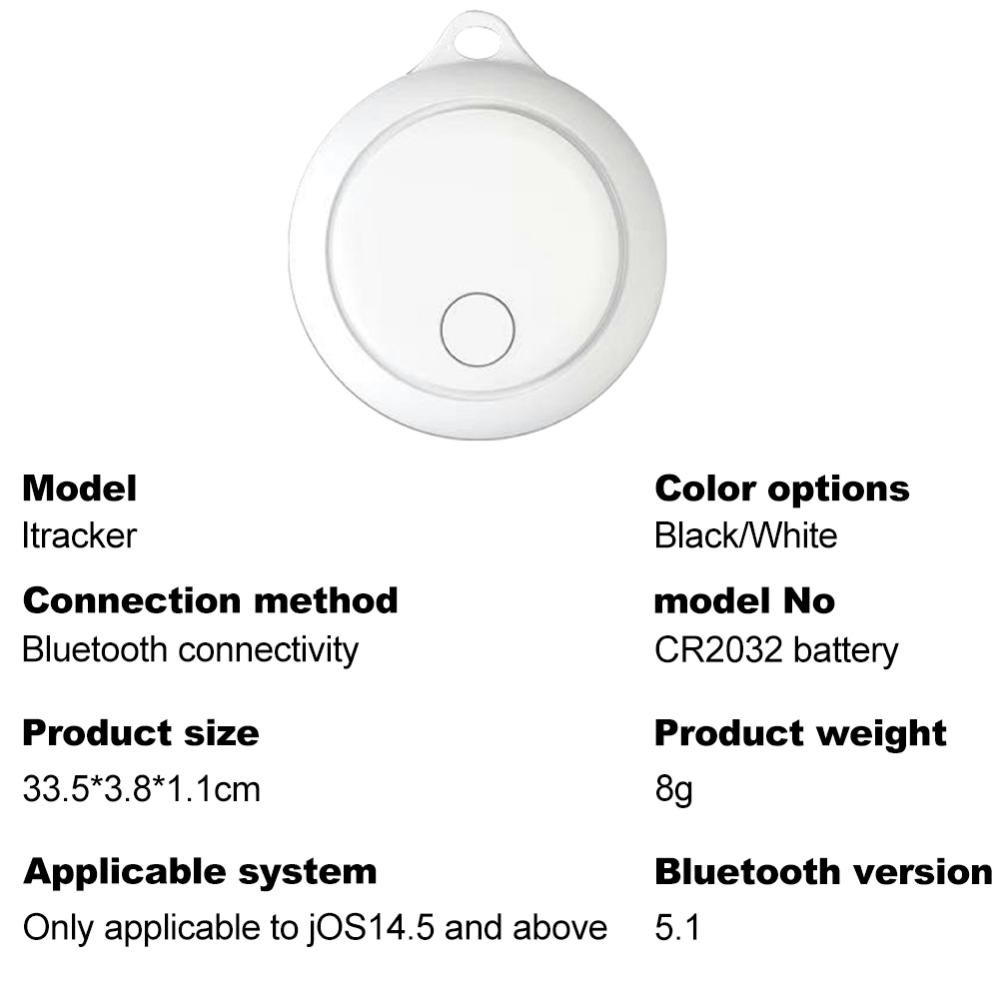 Thiết bị theo dõi mini Thiết bị theo dõi GPS thông minh hoạt động Apple tìm ứng dụng của tôi Bluetooth-Compatible5.1 các mục bị mất theo dõi công cụ tìm thú cưng