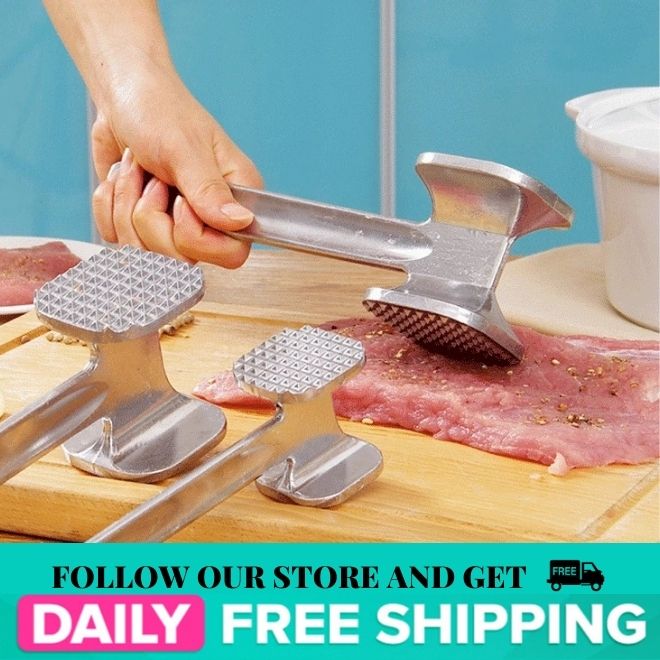 Meat Beater Dual-Sided Meat Mallet Meat Hammer, Pounder Flattener Stainless  Steel Tenderizer Chicken Pounder for Beef for Home