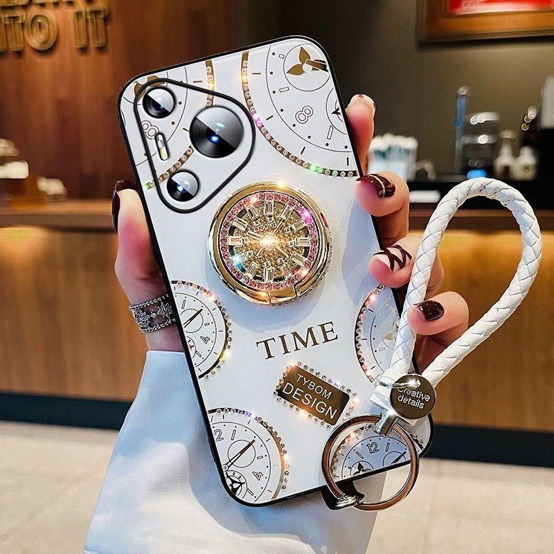 เคสสำหรับ Huawei Pura 70 Pro Pura70 Pro Pura 70 Ultra New Time ใหม่ล่าสุดฝังพลอยเทียมขนาดเล็ก 3001