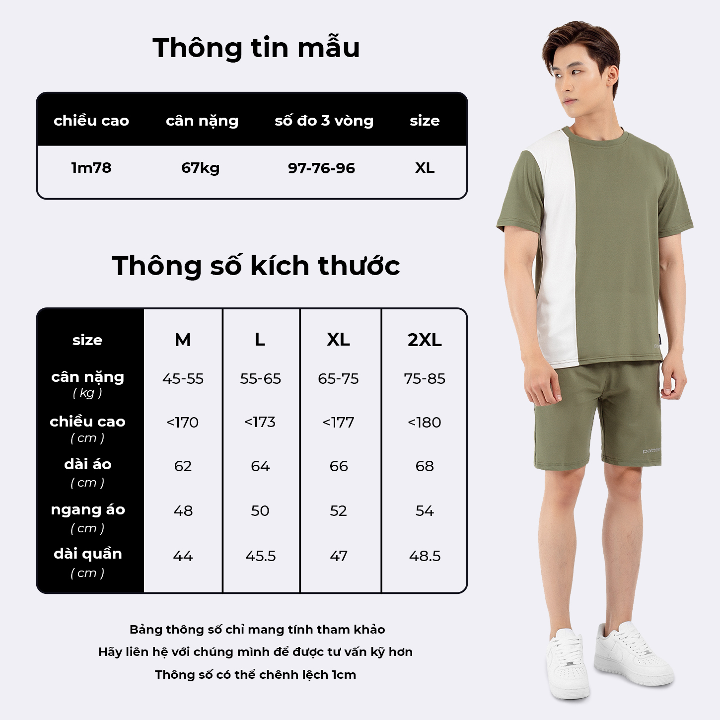 Bộ quần áo nam PATTERN THE 1992 cao cấp phối sọc dọc