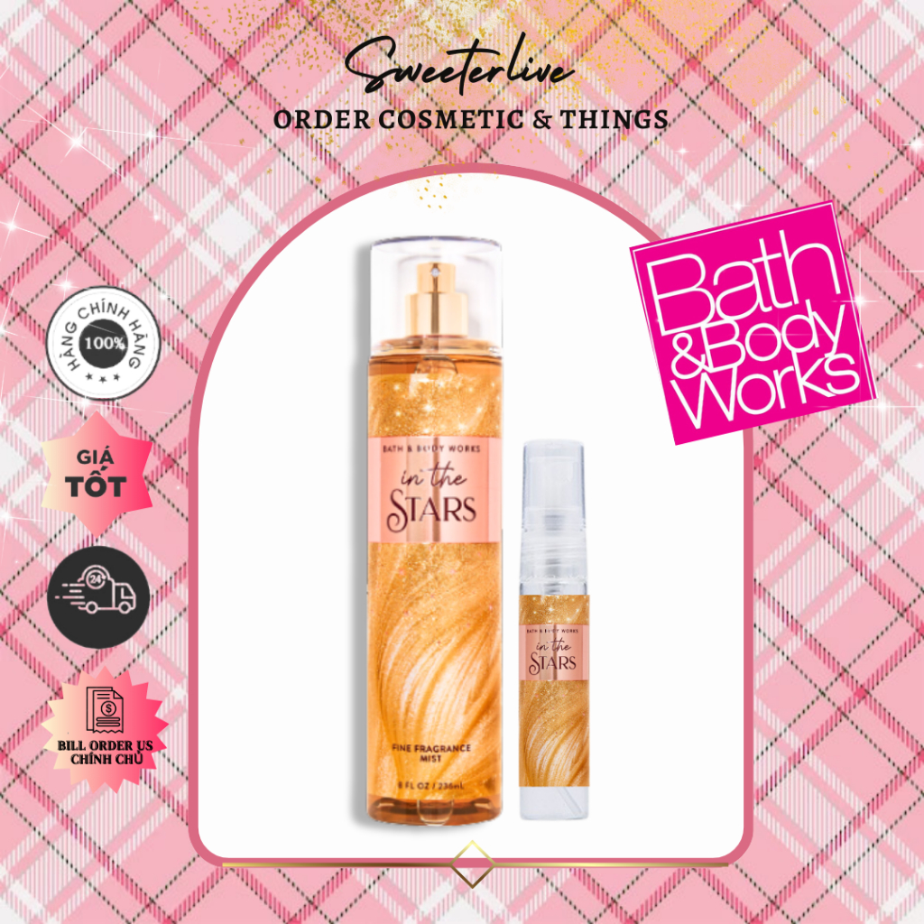 In the stars body mist - xịt thơm toàn thân bath & body works