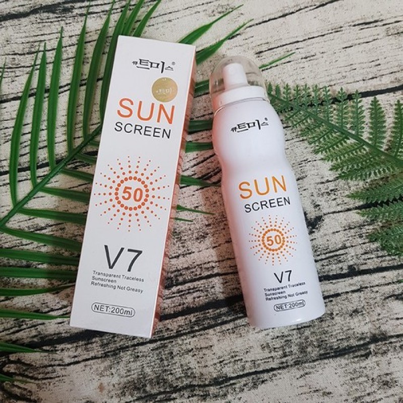 Xịt chống nắng body Hàn Quốc Sun V7 200ml