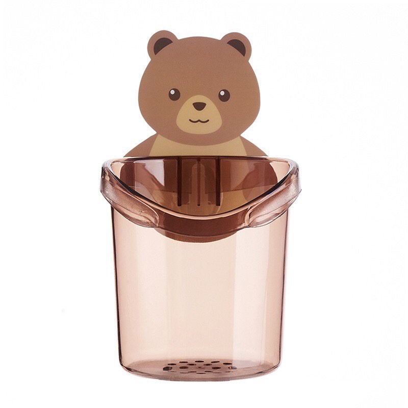 Cốc dán tường nhà tắm chú gấu dễ thương