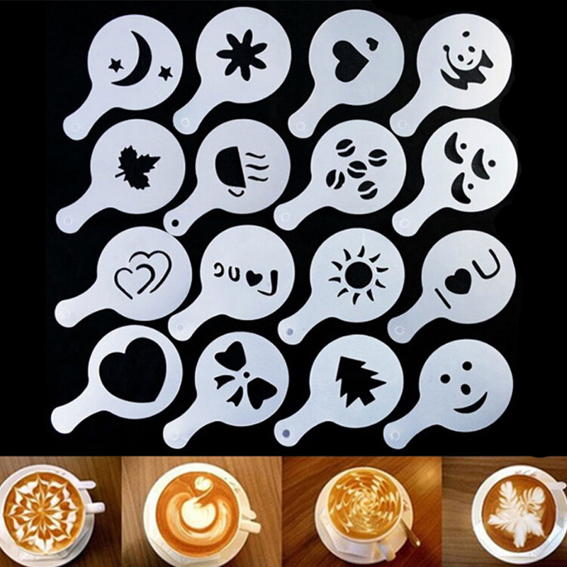 【Special Promotion】 Fancy Coffee Printing Model Cappuccino Mold Latte ...