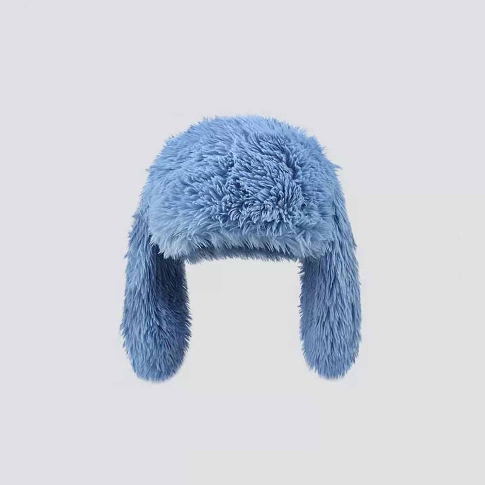 Metronize dễ thương tai thỏ mũ nón làm ấm mũ tai thỏ dài mũ beanie mũ mùa đông mũ len nữ