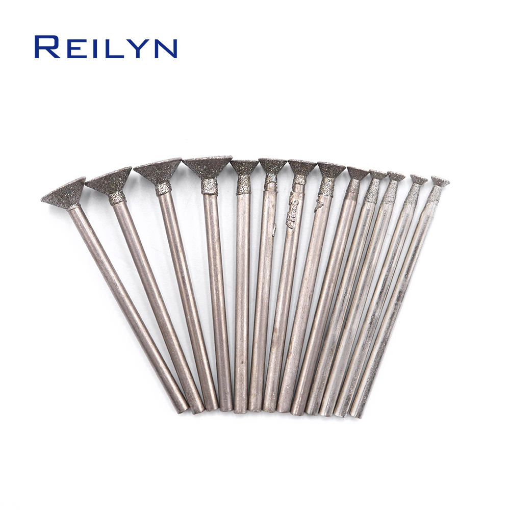 C2-type 24Pcs hạt mịn Energy Kim Cương dao doa Mài Răng đầu mài Mài Mài Mòn Đầu Cho Chết Máy Xay/Dremel/Dụng cụ xoay