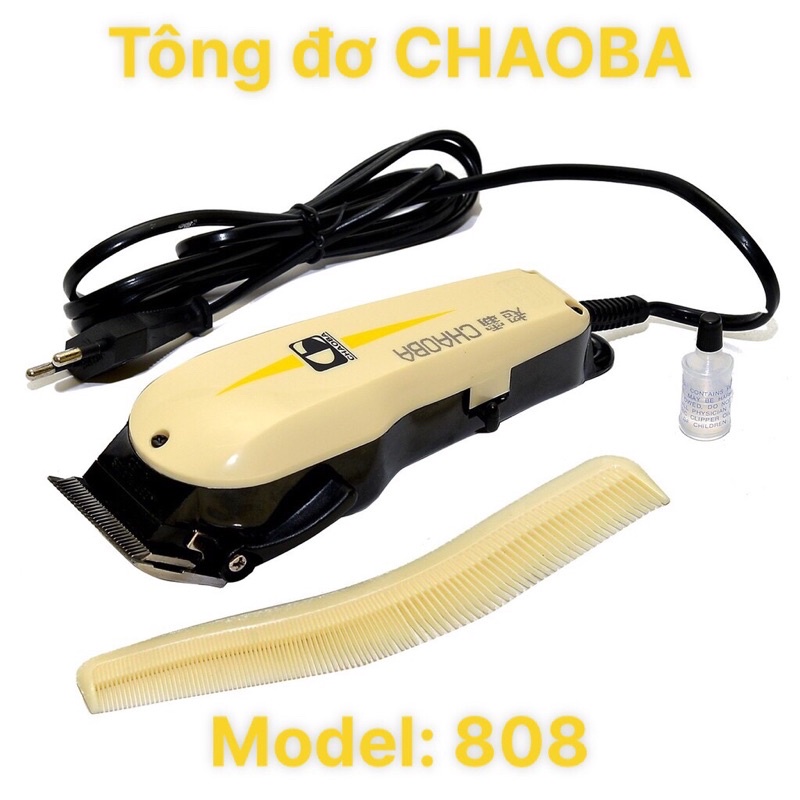 [ HÀNG CHÍNH HÃNG ] Tông đơ cắt tóc, máy hớt tóc Chaoba 808 cắm dây