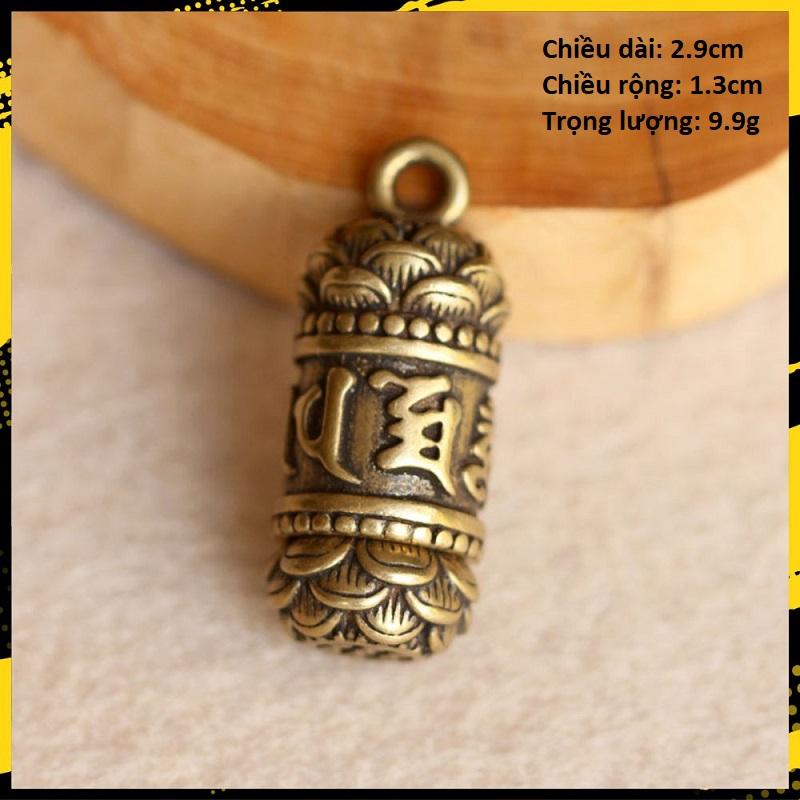 Đồng Thau Thụ Kinh Luân, Tháp Văn Xương - E13 (Kèm Khoen Tròn 20 25mm)