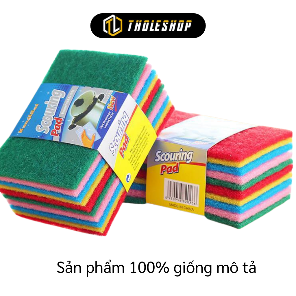 Combo 10 miếng bọt biển rửa chén - Cước rửa chén siêu sạch - Miếng cọ chén đĩa, chà nồi