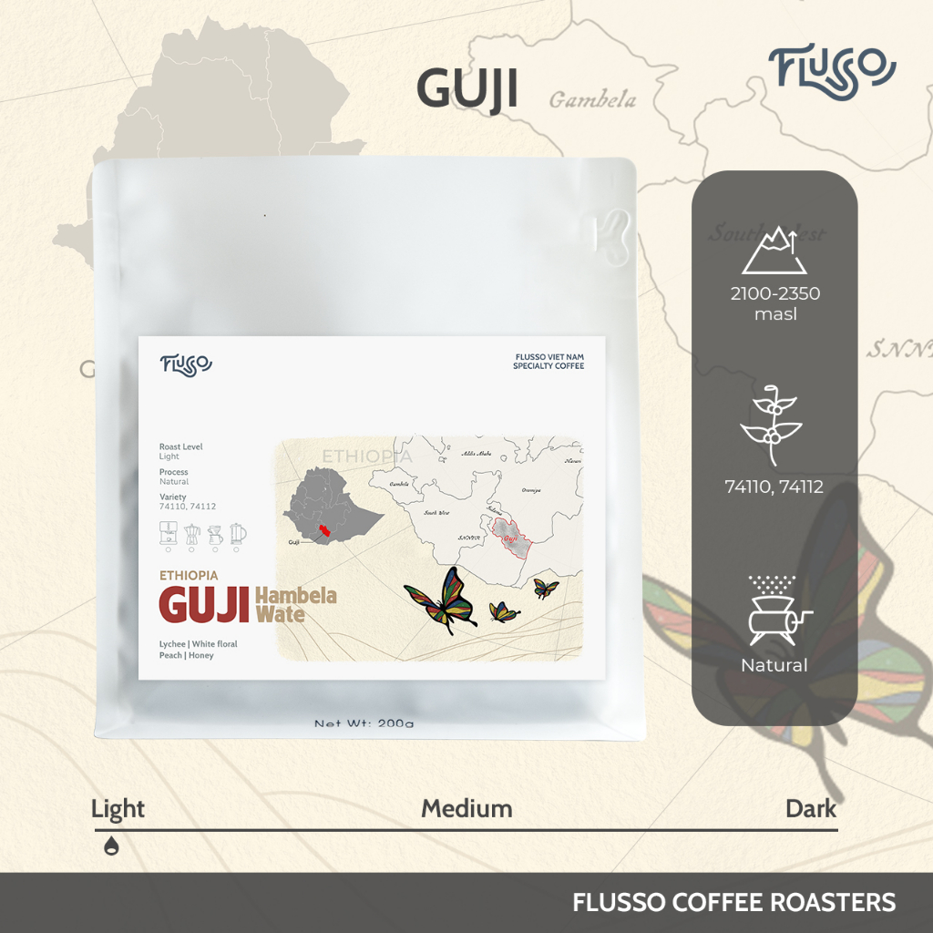 Cà phê Specialty Ethiopia Guji Hambela Wate Washed