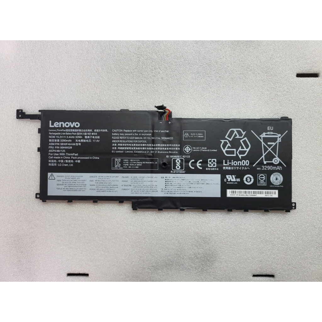 Pin laptop lenovo 01av458 thinkpad x1 carbon 4th gen sb10f46466 52wh