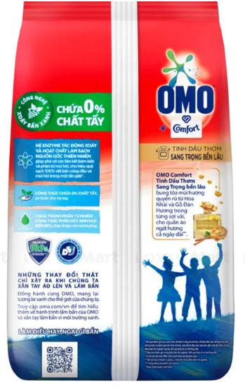 Bột Giặt Omo Tinh Dầu Comfort Bịch 700G