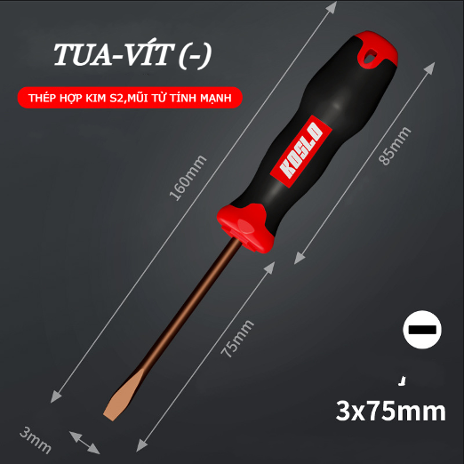 Tua-Vit Từ Tính (Bake/Dẹp) Độ Bền Cao, Cứng Cáp, Nhỏ Gọn