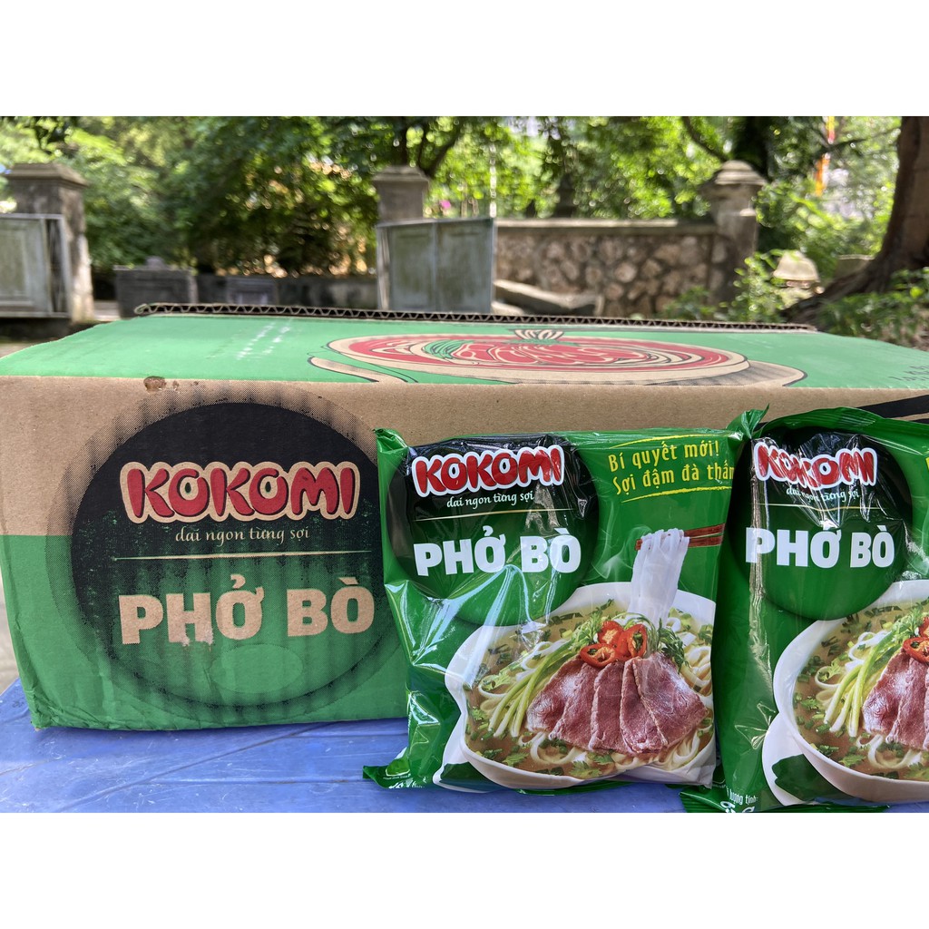 Thùng 30 gói Phở bò Kokomi gói 65g