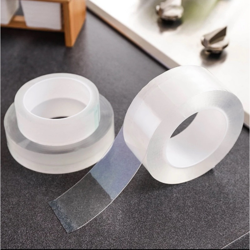 (siêu dính)Băng keo nano 2mặt trong suốt