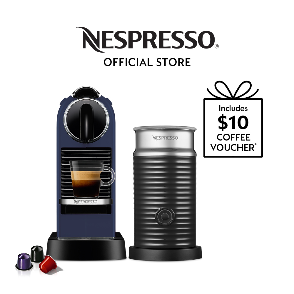 konto Detektiv Afstå Nespresso® CitiZ Coffee Machine, Magic Blue & Aeroccino Milk Frother Bundle  | Lazada Singapore