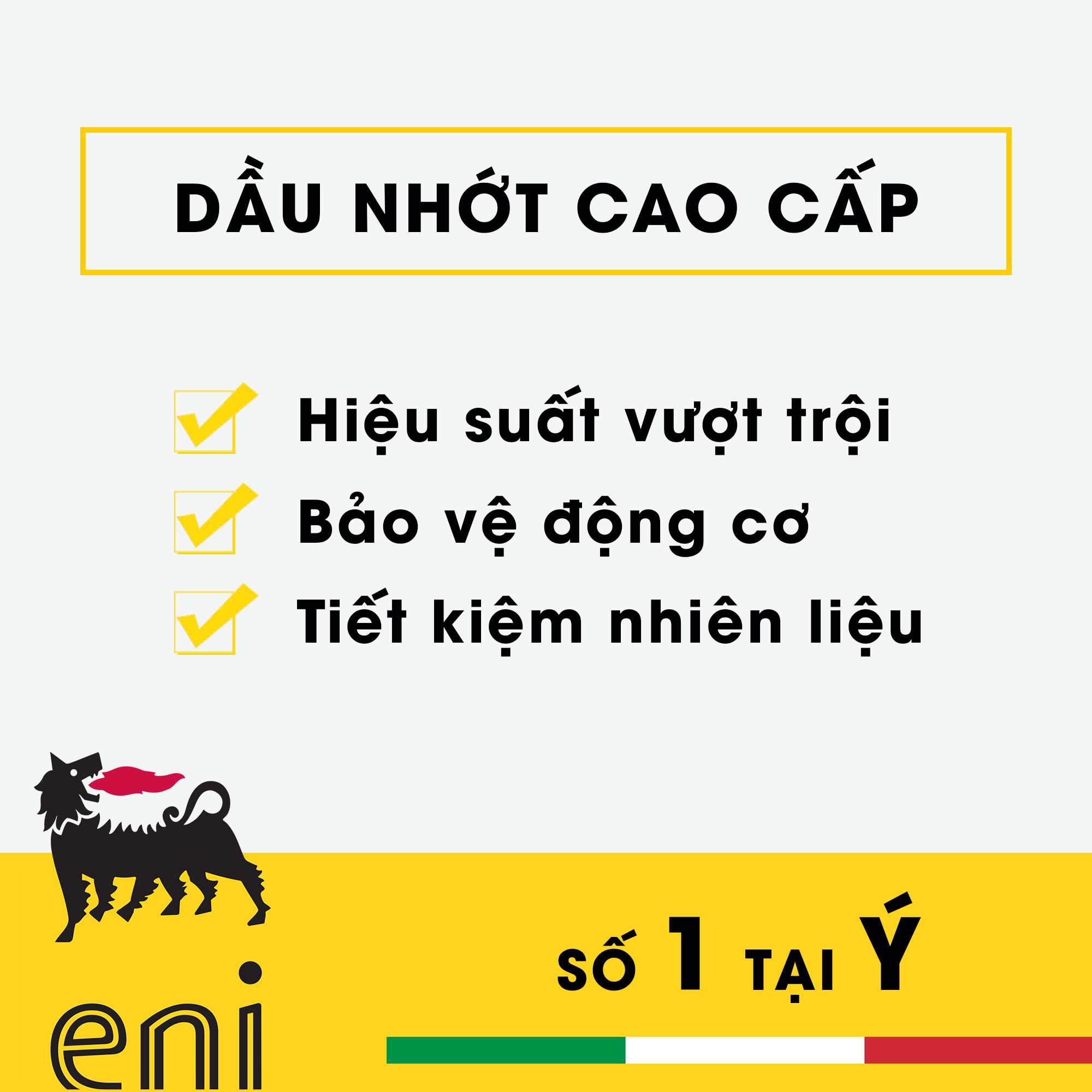 Dầu nhớt 2 thì Eni (Agip) 2T SmokeLess 1L