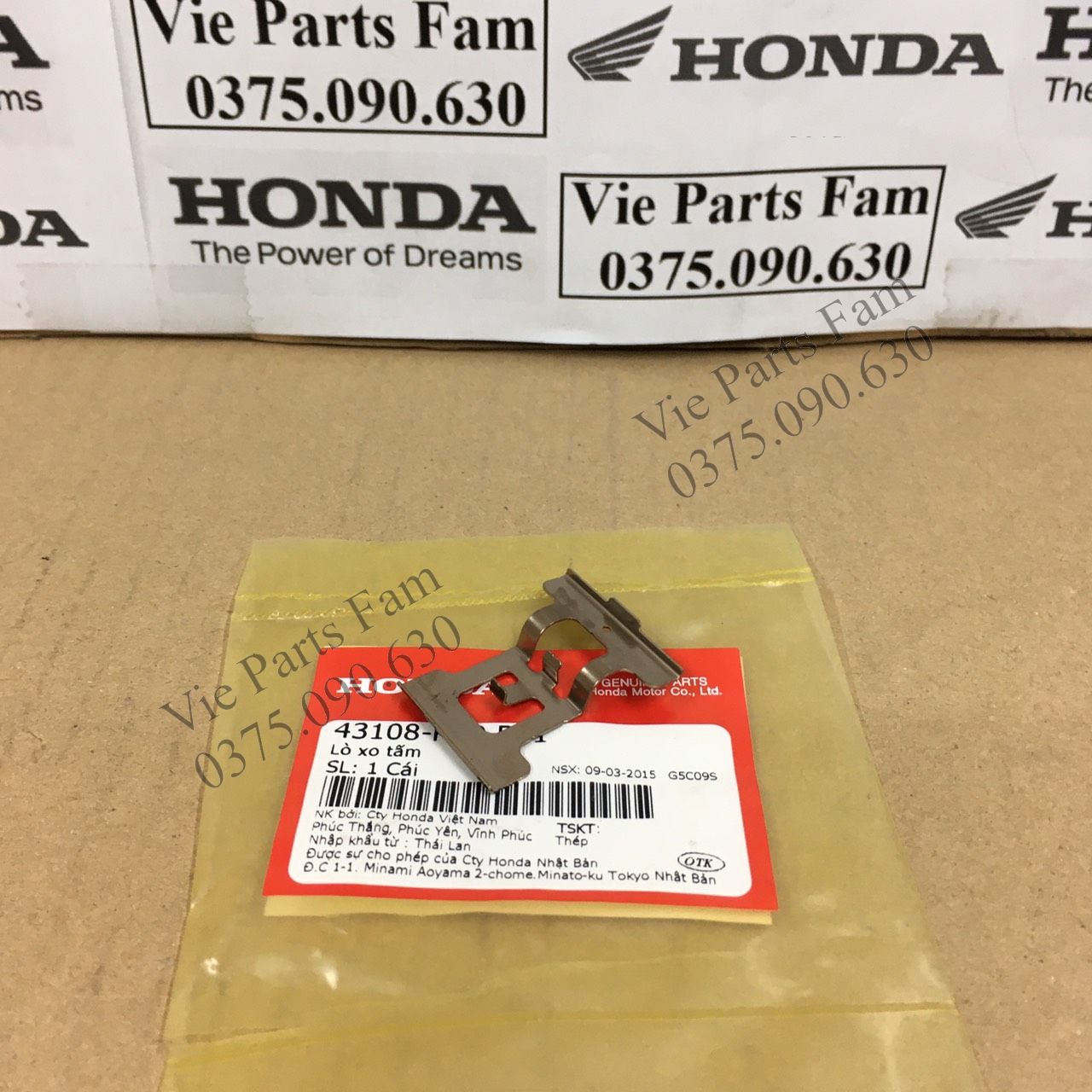 Phe giữ bố phanh, bố thắng sau xe Winner đời đầu, Winner V1, Winner X, hàng din Honda mới 100%