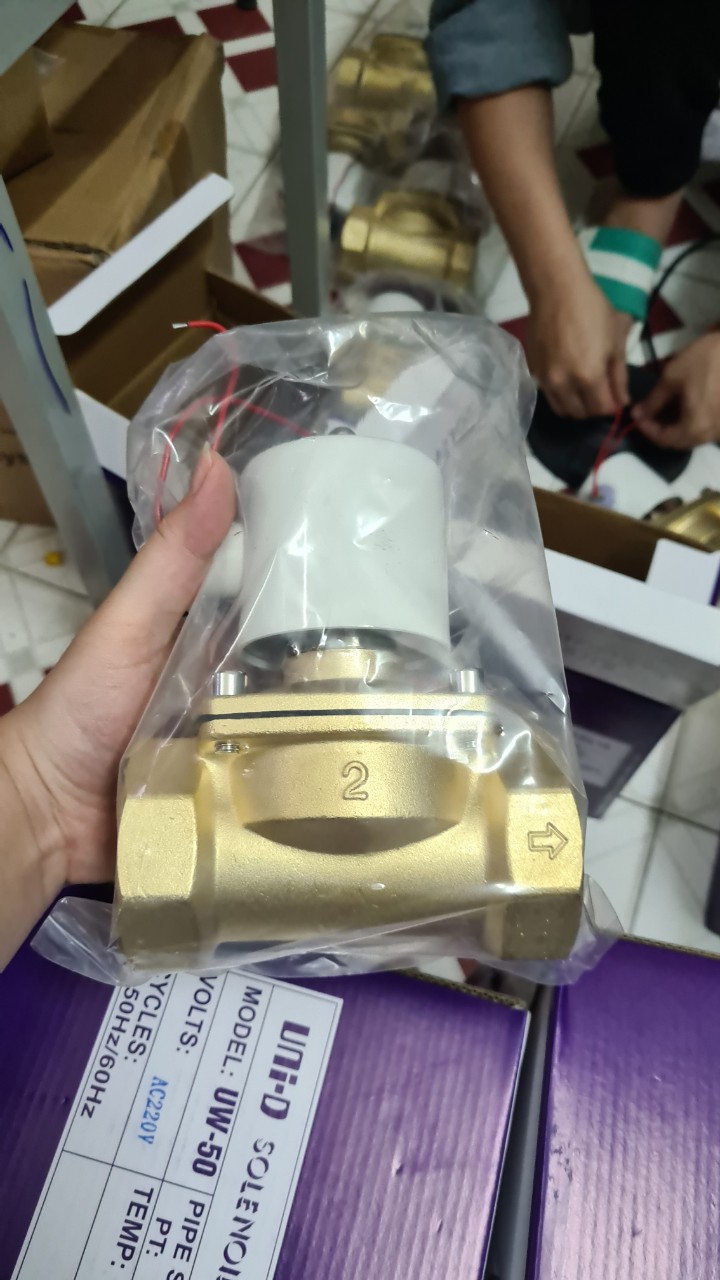 Van điện từ đồng phi 21-27-34-42-48-60mm - 220v ( luôn đóng)
