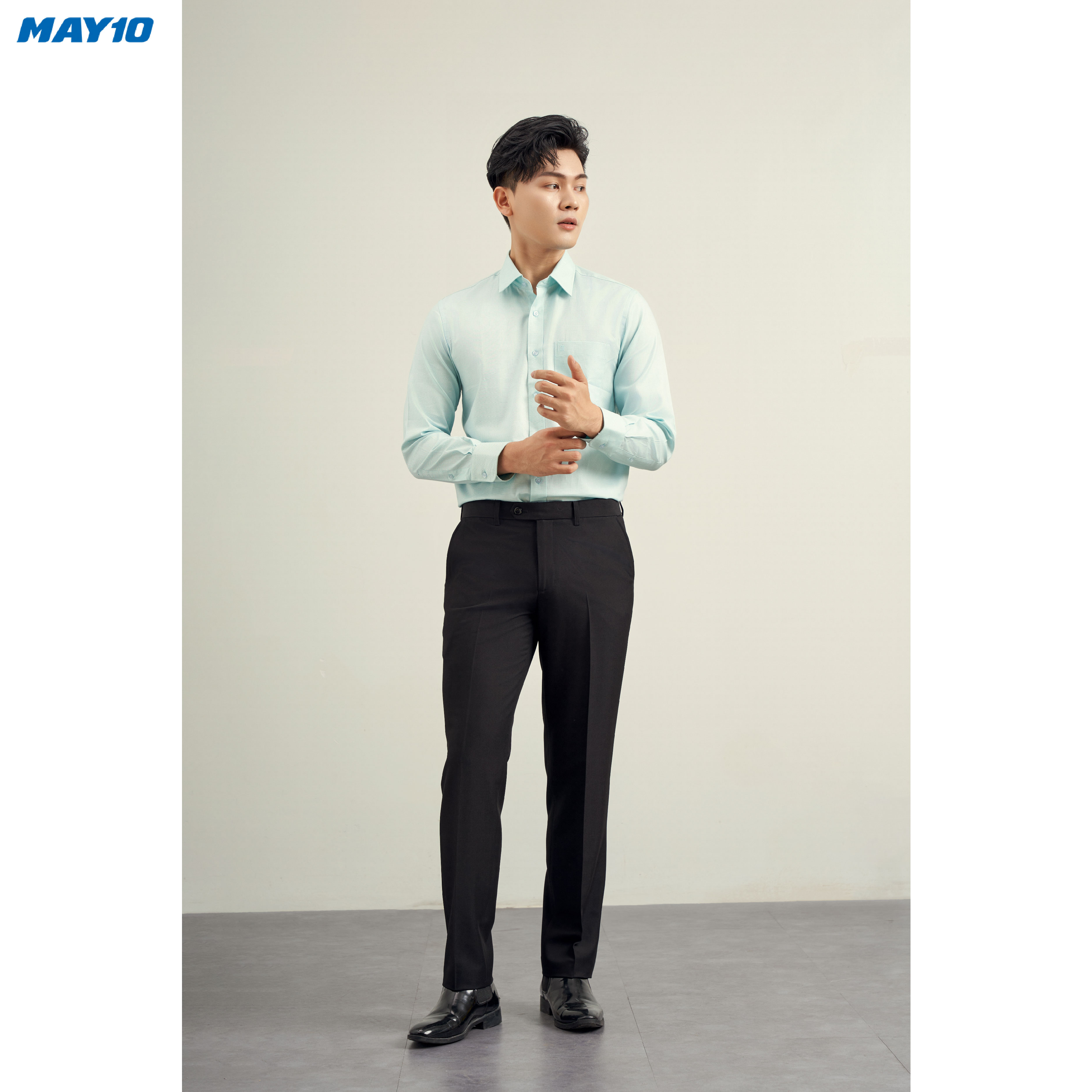 Sơ mi nam dài tay May 10 form Regular mã 010121241LT