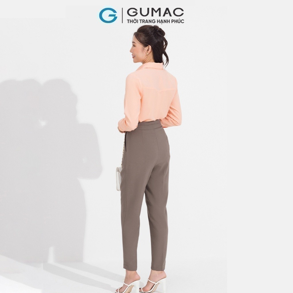 [15 - 17.5 |Voucher 8-12%] Áo sơ mi nữ đô kiểu GUMAC AD05050