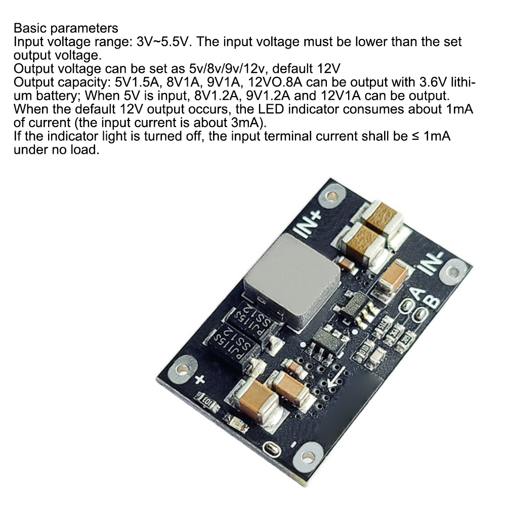 Dc-Dc%203v-5.5v%20To%205v%208v%209v%2012v%20Mini%20Boost%20Module%20Step%20Up%20Board%20Led%20Indicator%20Diy%20Voltage%20Module%203.6v%20Lithium%20Boost%20-%20Image%205