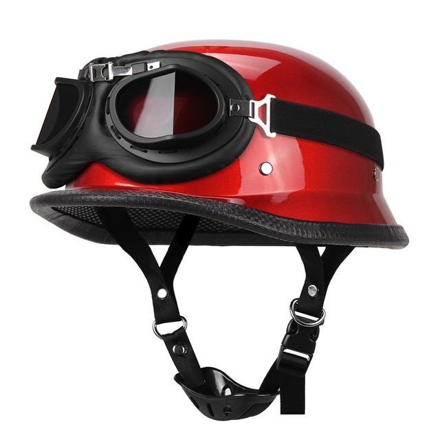 Retro Motorcycle Helmet Moto Helmet Scooter Vintage Half Face Biker Motorbike Crash Moto Helmet Casco Moto