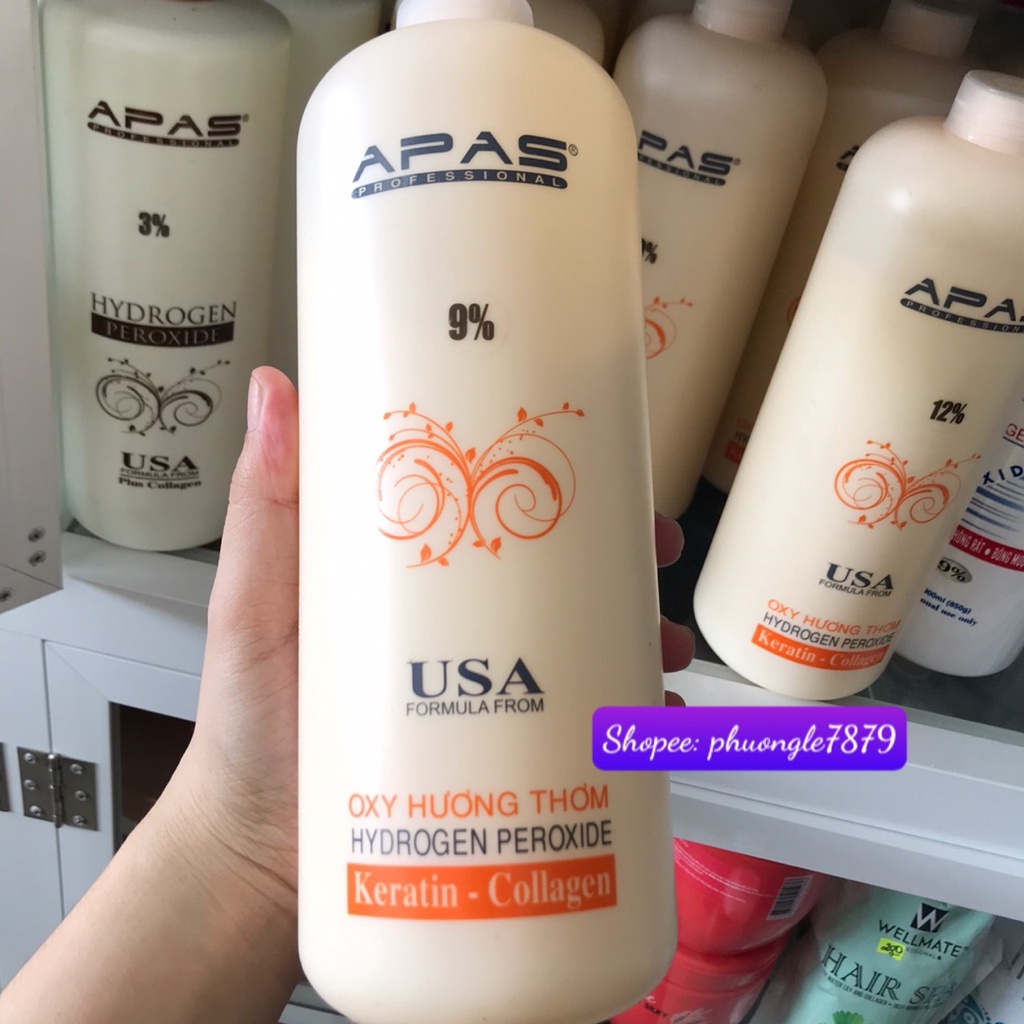 Oxy nhuộm tóc Collagen Lavox , 6%, 9%, 12% oxi