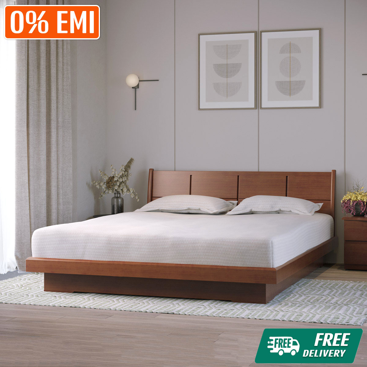 Regal Legacy Wooden Double Bed Bdh-301-3-1-20 99327