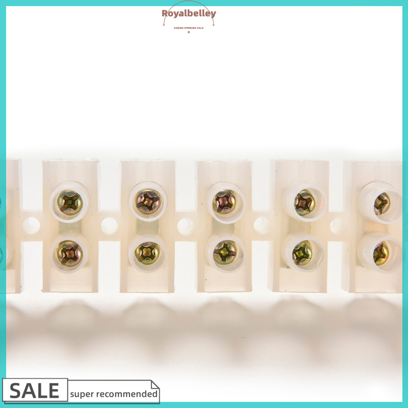 【ROYALBELLEY】 Electrical Wire Connection 12Position Barrier Terminal Strip Block 3 6 15 30 60A