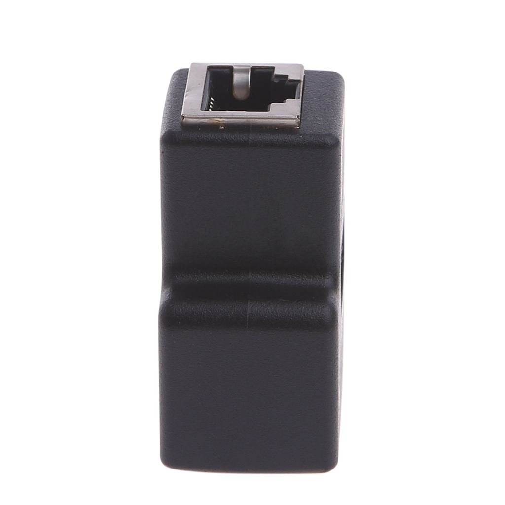 RJ45 ổ cắm Coupler Splitter Bộ chuyển đổi Ethernet 1 đến 2 cách dây kéo dài đầu cái