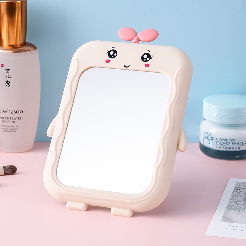 Gương để bàn gấp gọn mini MẦM CÂY dễ thương