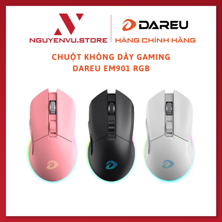 Chuột Gaming không dây Dareu EM911X RGB - Hàng chính hãng