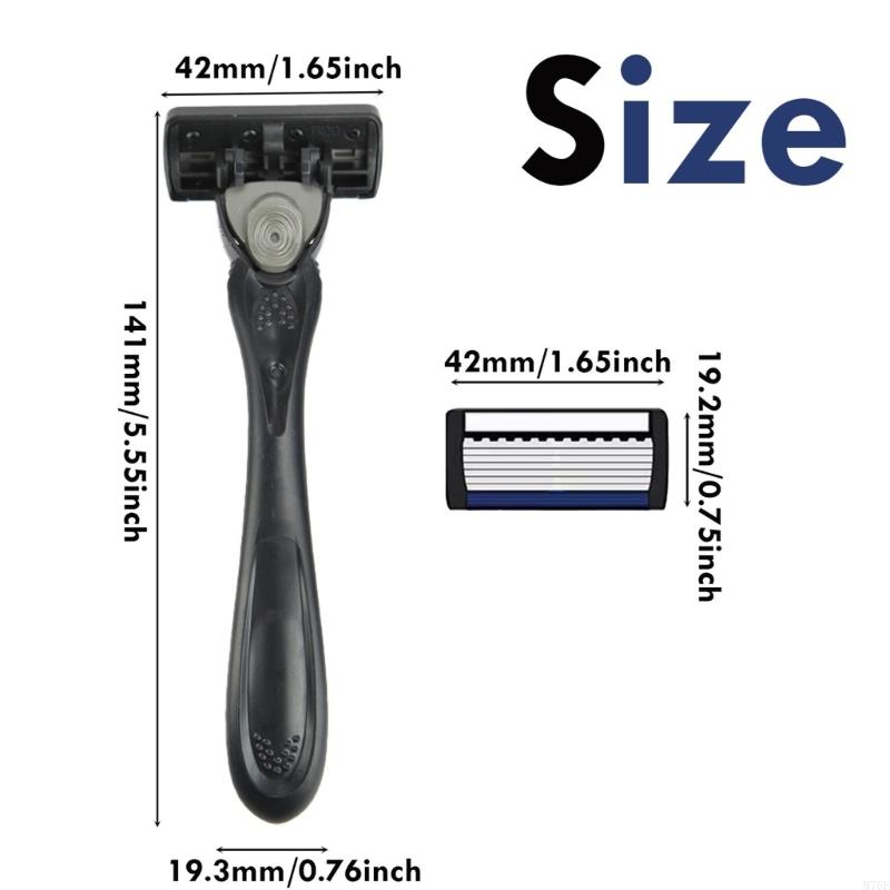 Daily Men Razor Men Shaving Razors Manual Shaver 7-Layer Safety Razors for Daily and ...