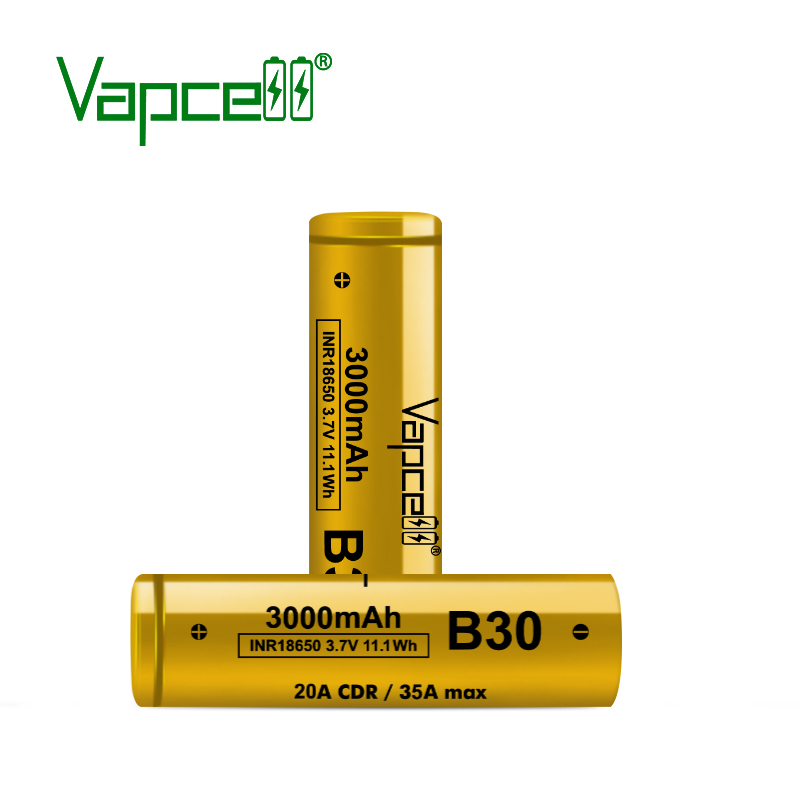 2Pin sạc Vapcell 18650 B30 3000mAh-20A