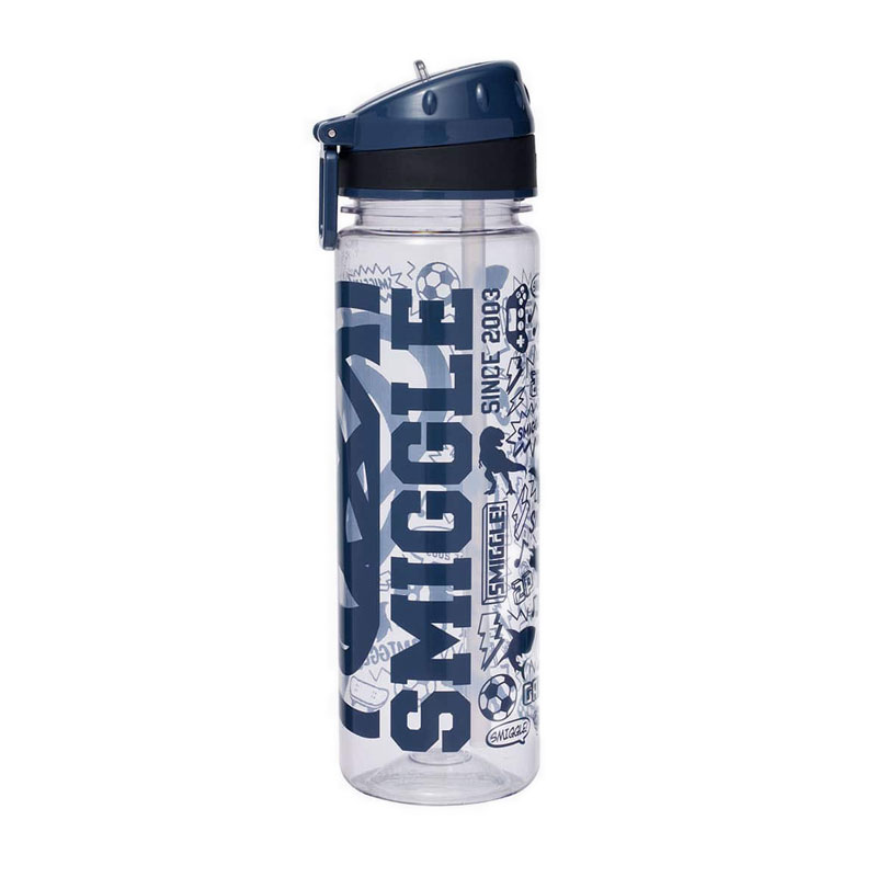 Smiggle smiggler3 drink up plastic bottle 650ml navy - igl449757nav