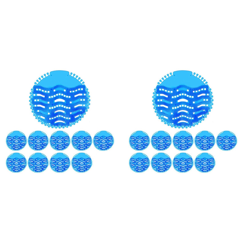 10 Pack Urinal Screens Deodorizer, Urinal Cake Long Bristle AntiSplash