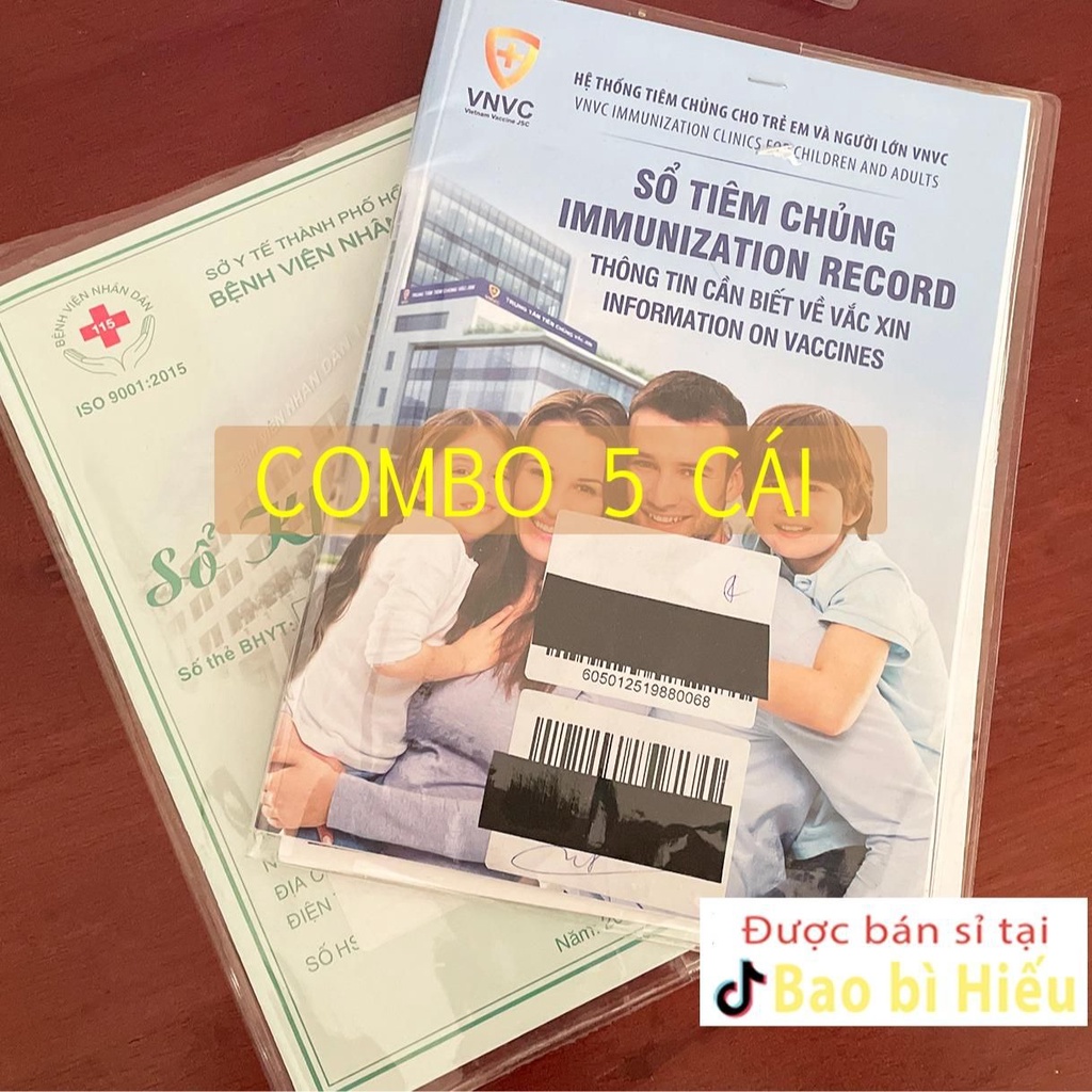 Combo bọc sổ a5 bằng pvc ... bao bì hiếu
