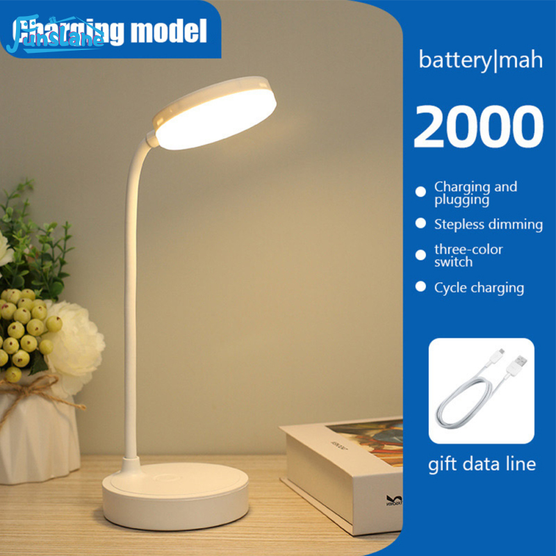 FunsLane 5V 2.5W Led Desk Lamp Portable Eye Protection Usb Rechargeable Bedroom Bedside Lamp Reading Lights