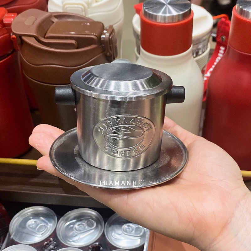 Highlands coffee phin pha cà phê inox chính hãng