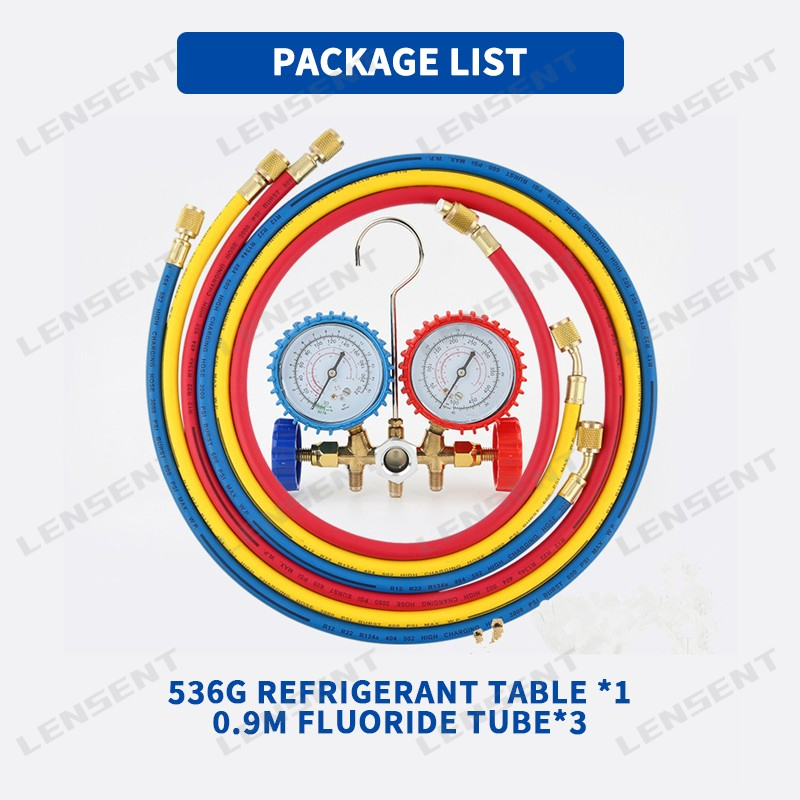 Lensent Refrigerant Gauge Refrigerant Car Air Conditioner Fluoride