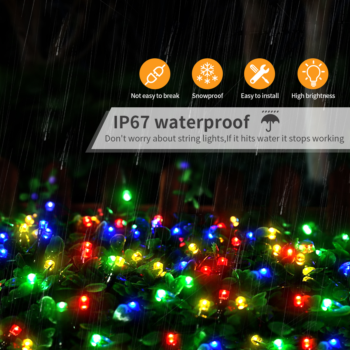 Decorative Led String Christmas Lights Outdoor 100M 50M Fairy 8 Mode ...