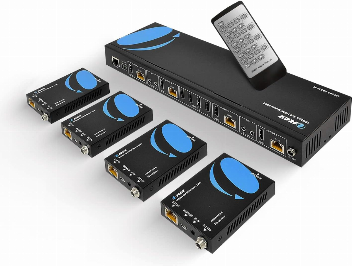 OREI 4K Audio Extractor HDMI UltraHD 4K @ 60Hz 18G HDMI 2.0 Audio Converter  SPDIF + 3.5mm Output HDCP 2.2 - Dolby Digital/DTS Passthrough CEC, HDR