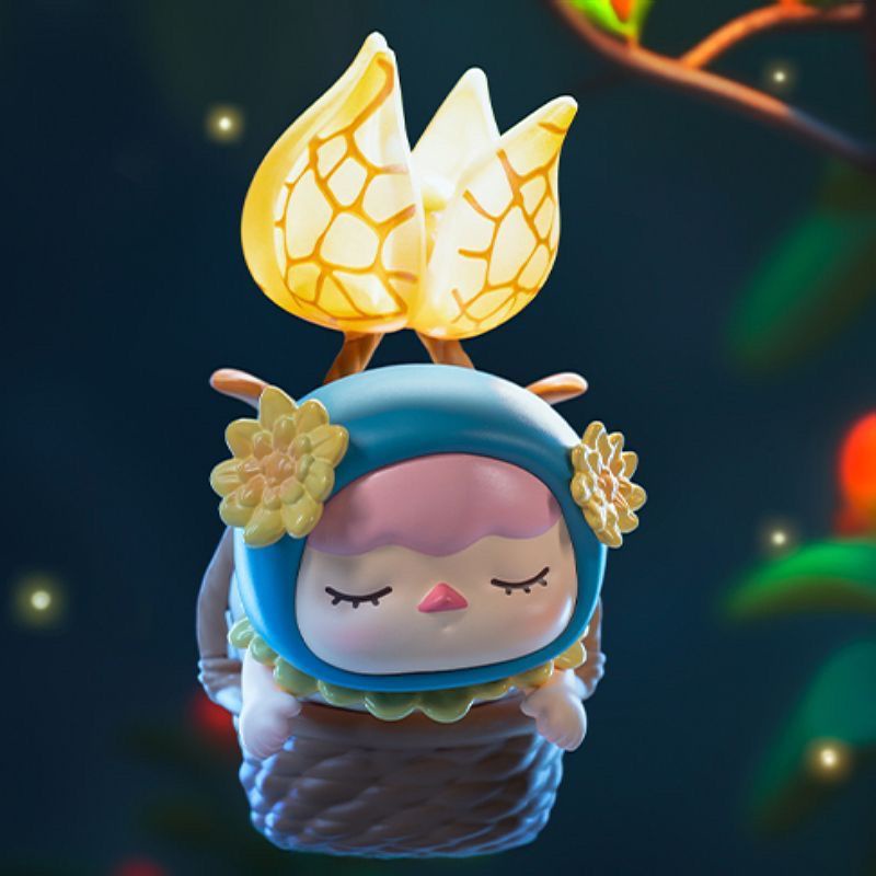 Popmart pucky sleeping forest series blind box đồ trang trí hình người quà tặng