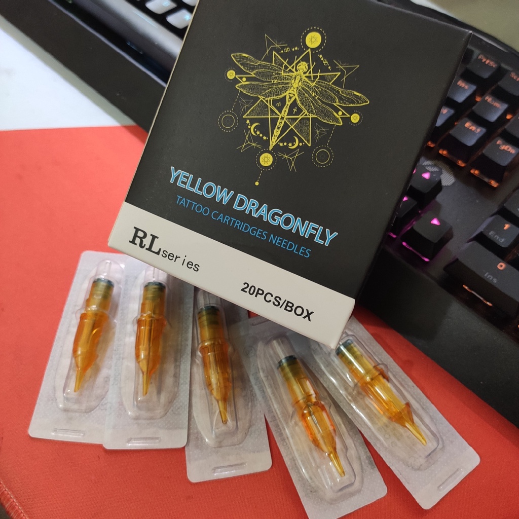 Kim xăm Pen 5RL đi nét Yellow Dragonfly ( hàng có sẵn )