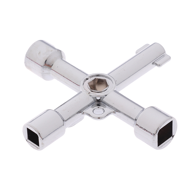 4 Way Utility Key for Electric Water Gas Meter Box Cupboard Cabinet Opening Key. 