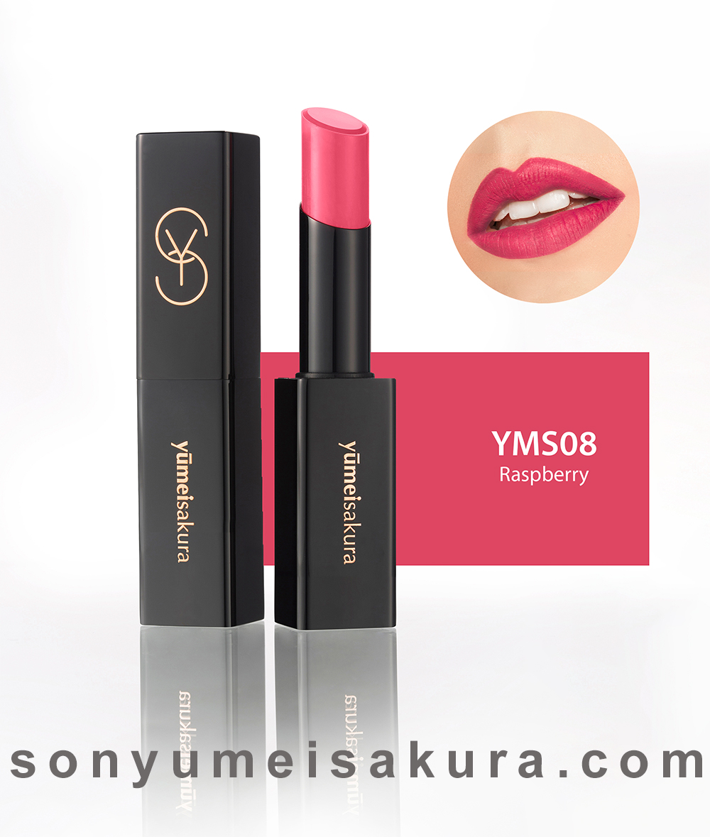 [SON YUMEISAKURA]Son Lì Matte Revolution YMS08 - Raspberry - Hồng nguyên bản