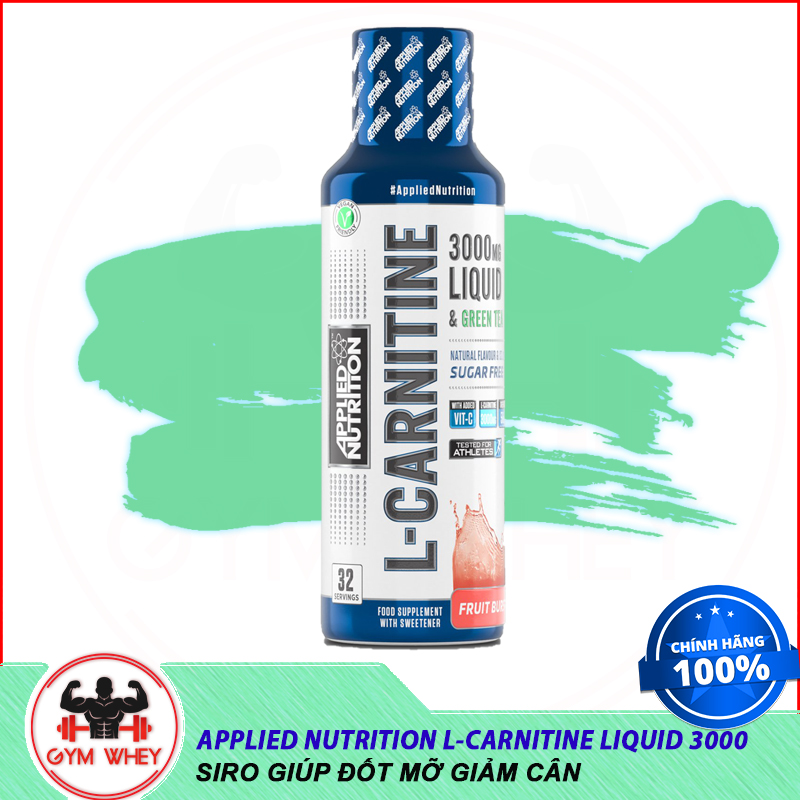 Applied Nutrition L Carnitine Liquid 3000 Dạng Siro Giúp Đốt Cháy Mỡ Thừa Giảm Cân Nhanh 480ml (32 Lần Dùng) thumbnail